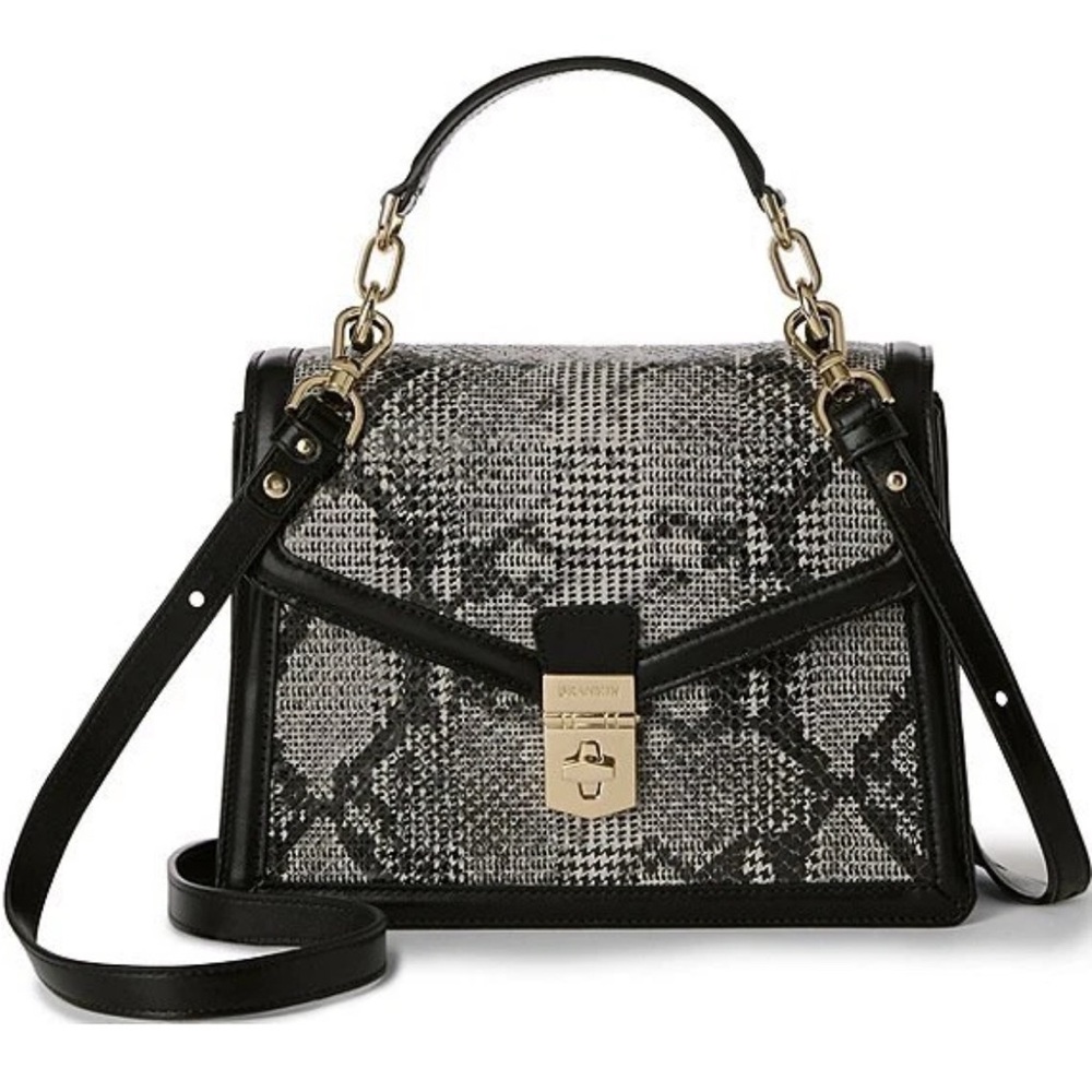 Brahmin Black and White Crossbody Bag